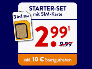 ALDI TALK Starterset für 2,99 €
