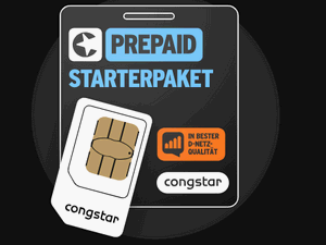 Zum Beitrag: congstar Prepaid-Starterpakete für die Allnet-Flats mit 50% Rabatt: SIM-Karte für 4,99 € vom 22.11.2024 bis 3.12.2024