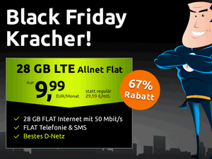 crash Allnet-Flat mit 28 GB LTE als Black-Friday-Kracher 2023 crash Allnet-Flat mit 28 GB LTE als Black-Friday-Kracher 2023