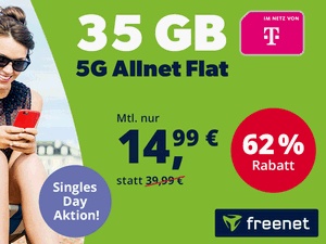 Zum Beitrag: Freenet Singles Day Aktion 2024 mit 2 Top-Deals