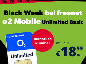Zum Beitrag: freenet: Unlimited Basic im Telefónica-Netz für 16,99 € (24 Monate) bzw. 18,99 € (monatlich kündbar) − allerletzte Chance bis 16.12.2024