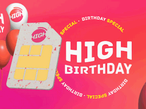 Zum Beitrag: HIGH Birthday Special: 7. Geburtstag mit Top-Deals − zum Beispiel 47 GB für 12,50 € Grundgebühr