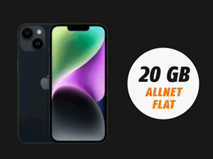 Zum Beitrag: Klarmobil: iPhone 14 für 199,99 € zur 20 GB Allnet-Flat für 24,99 € (!) im Monat – bis Cyber Monday