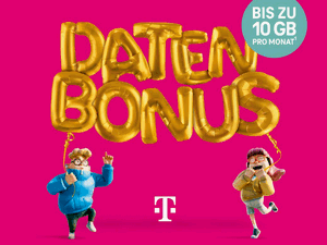 Zum Beitrag: Telekom Datenbonus: Mobilfunk-Tariftreue für Bestandskunden (Vertrag, Prepaid) − pro Jahr monatlich mehr Datenvolumen