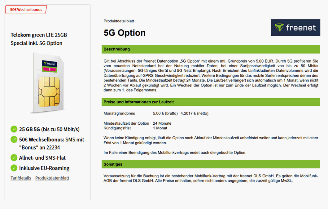 Das ist die neue Telekom green 5G-Option für D1-Tarife im Telekom-Netz Das ist die neue Telekom green 5G-Option für D1-Tarife im Telekom-Netz